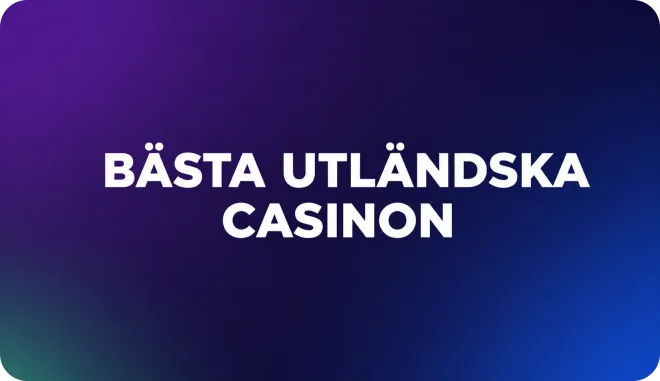 Bästa utländska casinon